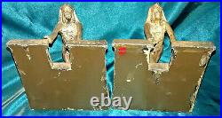 1924 ART DECO RONSON EGYPTIAN REVIVAL Queen of the Nile BOOKENDS