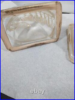 1930s ART DECO Century CLEAR Glass Horse Bookends By I. E. Smith A Pair