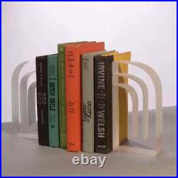 20th Century Rainbow Lucite Bookends by Ritts Co. Pair