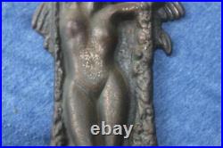 Antique 1925 Verona Bronzed Nude Bookends, Pin Up, Art Deco