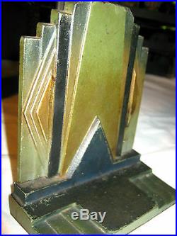 Antique Architectural Bradley Hubbard Art Deco Cast Iron Sculpture B&h Bookends