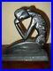 Antique-Art-Deco-1930-Mourning-Lady-Praying-Woman-Girl-Bookend-Great-Patina-01-zjkq