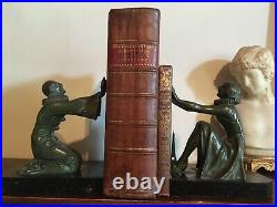 Antique Art Deco Bookends very detailed, solid and heavy with a great color