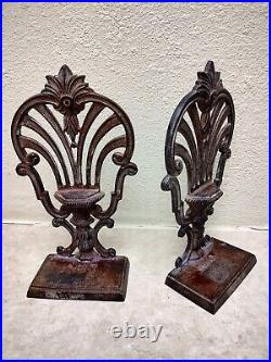 Antique Art Deco Cast-Iron Bookends 10 Victorian Art Nouveau 20th Century