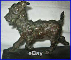 Antique E. B. Parsons Gorham Bronze Terrier Dog Art Deco Statue Sculpture Bookend