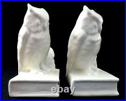 Antique Rookwood OWL Perched on a BOOK BOOK ENDS or PAPER WEIGHTS #2655. 1946