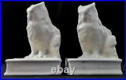 Antique Rookwood OWL Perched on a BOOK BOOK ENDS or PAPER WEIGHTS #2655. 1946