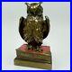 Antique-Single-Pompeian-Bronze-Owl-on-Books-Bookend-Circa-1925-01-lot