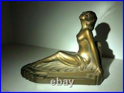 Antique Vintage Art Deco Frankart Pair of Figural Nude Female Bookends