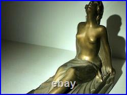 Antique Vintage Art Deco Frankart Pair of Figural Nude Female Bookends