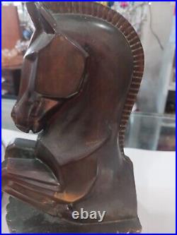 Art Deco Bronze Horse Bookends
