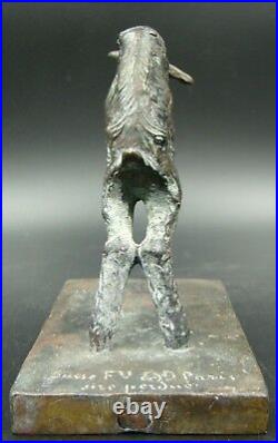 Art Deco French Bronze Figural Lamb Bookends Susse Freres Paris Paul Silvestre