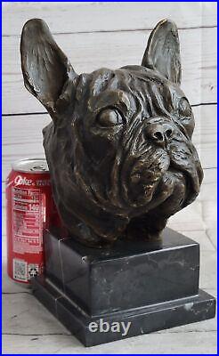 Art Deco French Bulldog Bronze Bookend Book End Museum Quality Artwork Gift Art