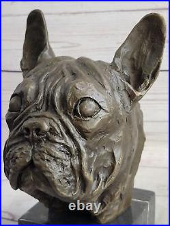 Art Deco French Bulldog Bronze Bookend Book End Museum Quality Artwork Gift Art
