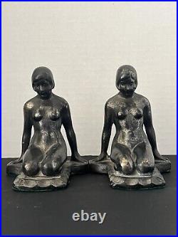 Art Deco Nude Bookends Style of Max Le Verrier