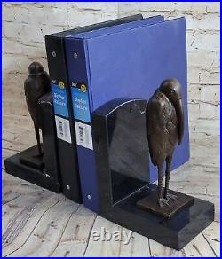 Art Deco Western Bird Bookends Book Ends Bronze Sculpture by Salvador Dali Sale