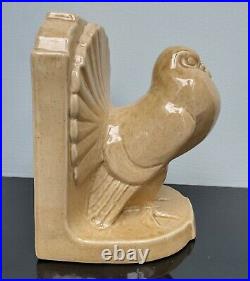 Ashtead Art Deco Pottery M95 Fantail Bird Single Bookend Percy Metcalf 1927