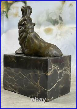 Book End Art Deco Vintage Bronze Hippo Figure Hippopotamus Statue DEAL