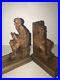 Don-Quixote-Sancho-Panza-Bookends-Set-Wood-Hand-Carved-Antique-Art-Deco-Style-01-ycp