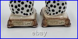 Fitz And Floyd Porcelain Dalmation Bookends