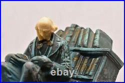 J B Hirsch The Librarian Bookends, ca 1932 Man Reading