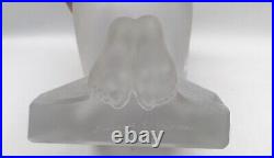 Lalique Crystal France Reverie Single Bookend Nude Woman Imperfect