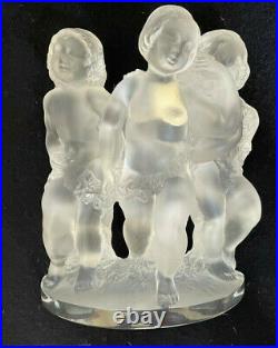 Lalique Pair Of Luxembourg Cherub Bookends