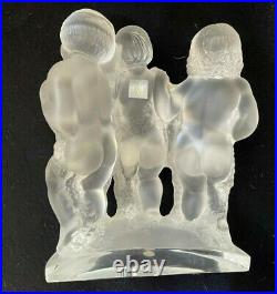 Lalique Pair Of Luxembourg Cherub Bookends