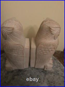 Library of congress sandstone owl Bookends art deco