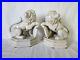 Lion-With-Shield-Bookends-Glaze-Art-Deco-Ceramics-9-5-EUC-01-xjfw