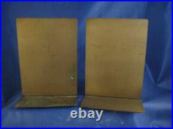 MET LIFE 1940 bronze pair bookends from convention dinner signed Rene Chambellan