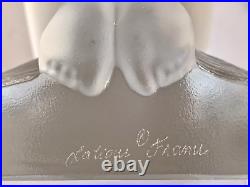 MINT Lalique Reverie Bookends #11850 French Crystal Signed Retail $4300