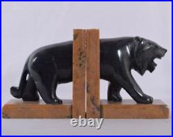 Marble Bookend Tiger Figurine Heavy Bookend Sculpture