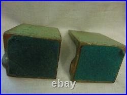 Mcclelland Barclay Art Deco Pair Cat Tails Lily Pad Design Bookends