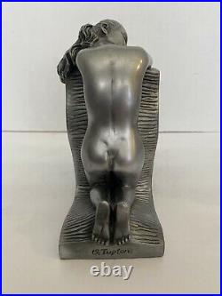Nude Female Bookends Art Deco Sculpture Women Figurine Stand U. Tupton 2 Pcs NEW