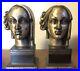 Pair-Period-1930-s-Art-Deco-Bookends-Woman-s-Head-Egyptian-Sculpture-Style-01-zbub