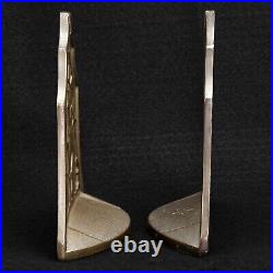 Pair of Art Deco Connecticut Foundry The Wanderer Iron Bookends 1928