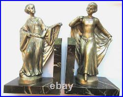 RARE Bookends period Art Deco, CHIPARUS Style Women's Prom Dress