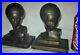 Rare-Antique-Frankart-USA-Art-Deco-Lady-Bust-Head-Statue-Sculpture-Book-Bookends-01-lyub
