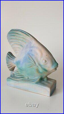 Rare Bourne Denby Danesby Ware Pastel Fish Bookend Art Deco 1930s