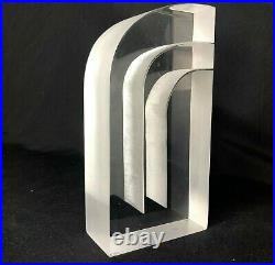 Ritts Co. Astrolite Lucite Bookend (1) Vintage