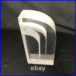 Ritts Co. Astrolite Lucite Bookend (1) Vintage