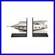 Rocket-Bookends-Polished-Aluminum-Brass-Iconic-Atomic-Age-01-qw