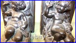Ronson Art Deco 1920's Angels with Butterfly Bookends