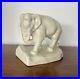 Rookwood-Art-Pottery-Elephant-Single-Bookend-Sculpture-2444d-Antique-1930-01-sig