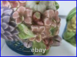Rookwood Pottery Flower Basket Bookends 1928 #2837 Designer Shirayamadi