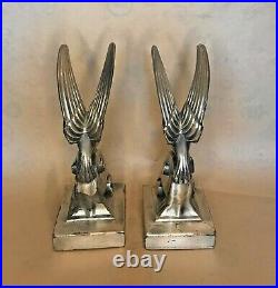 Seagulls on Waves Art Deco Bookends
