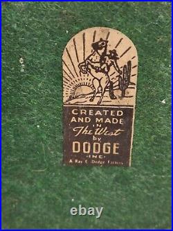 Set Of Ray E. Dodge Inc Art Deco Ram Bookends With Original Sticker