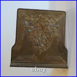 Tiffany Studios ABALONE Dore' Bronze Bookends #1173