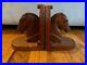 Unusual-ART-DECO-Hand-Carved-Wooden-Horse-Bookends-for-equestrian-collectors-01-gage